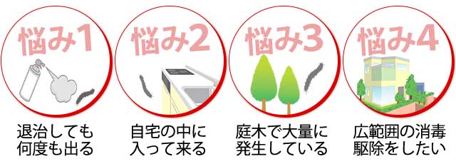 害虫トラブルでお困り