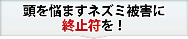 頭を悩ませる害虫に終止符を打ちませんか？